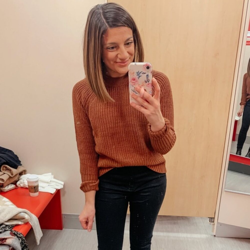 Universal Thready Rust Crew neck sweater - XS
